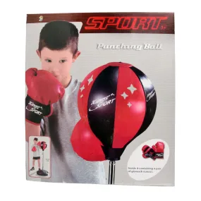 113881 KING SPORT PUNCHING BALL WITH GLOVES SET  D