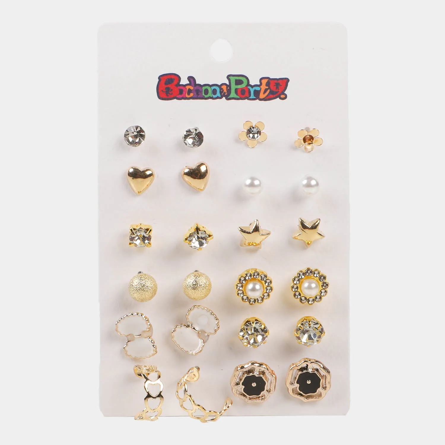 12 Pairs Charming Ears Tops For Girls