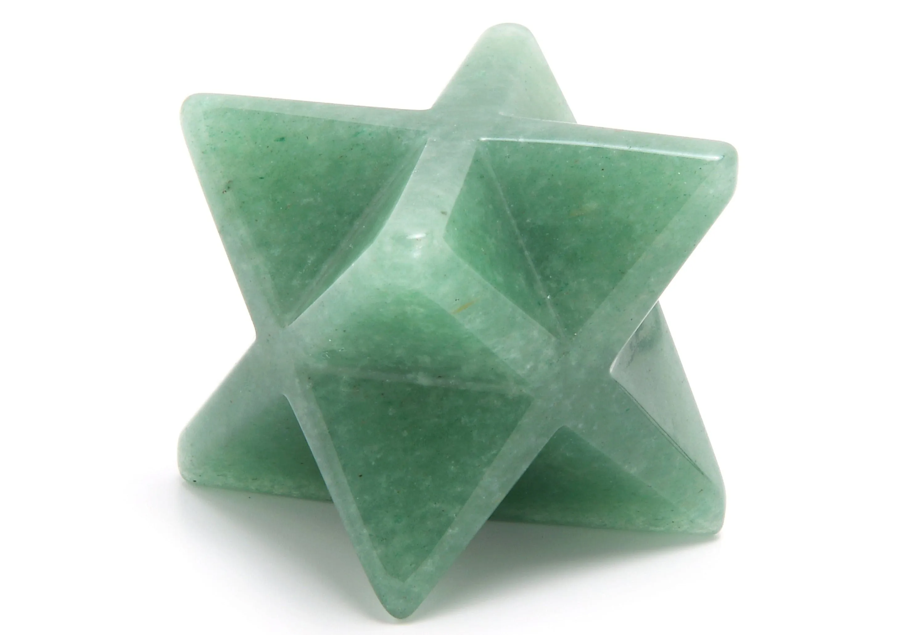 1.25 Aventurine Merkaba Star Natural Gemstone Carving