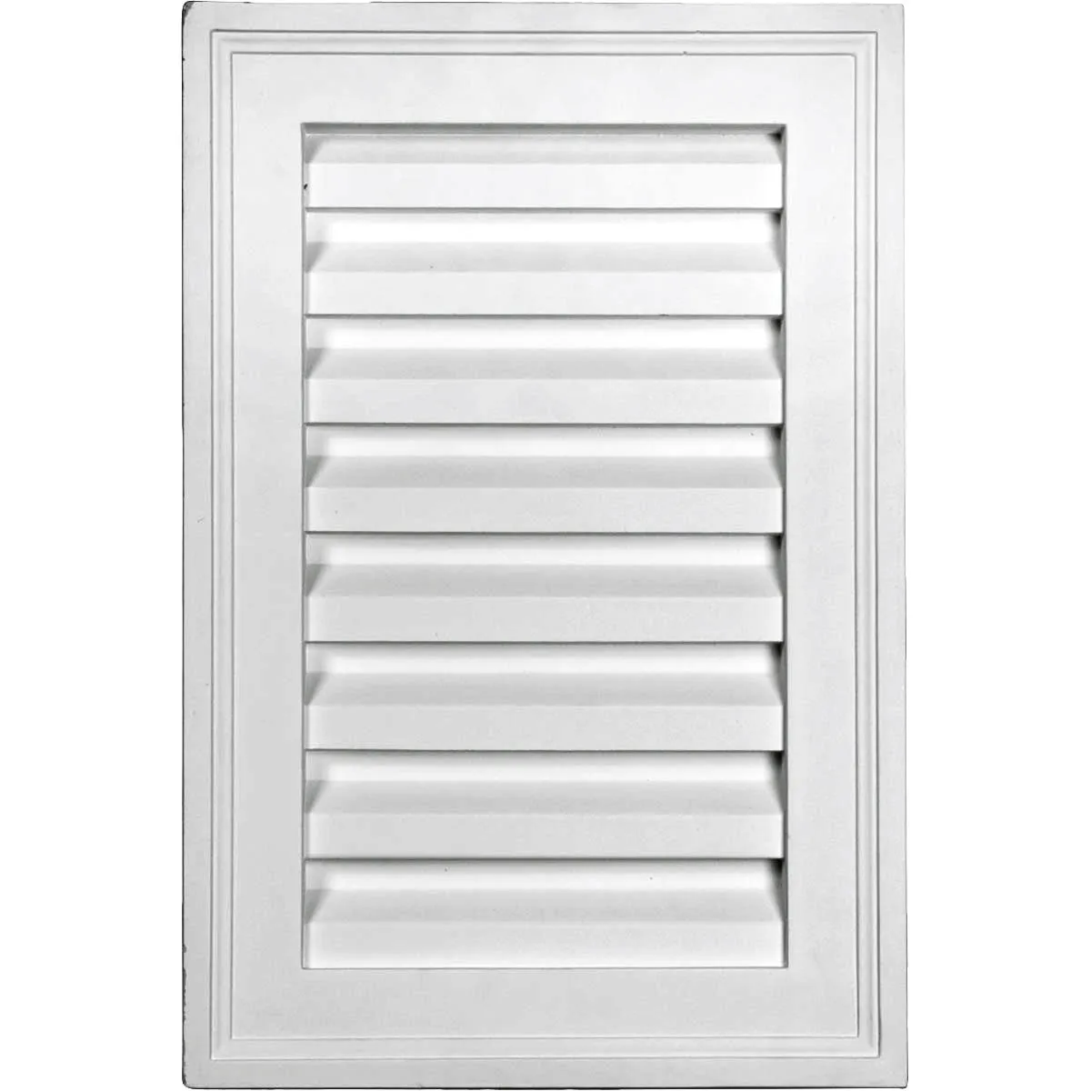 12'W x 15'H Rectangle Urethane Gable Vent Louver, Non-Functional