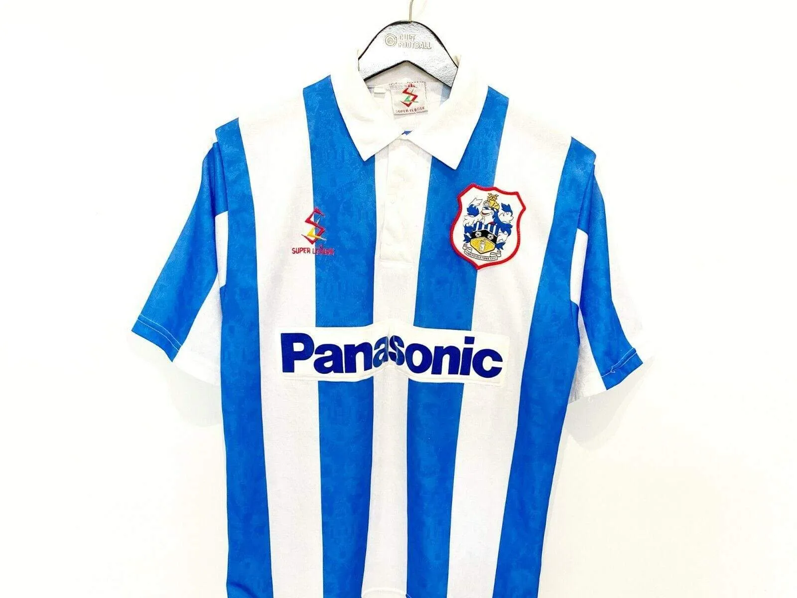 1995/97 HUDDERSFIELD TOWN Vintage Super League Home Football Shirt (S)