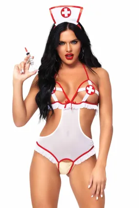 2 Piece Naughty Nurse Costume Set