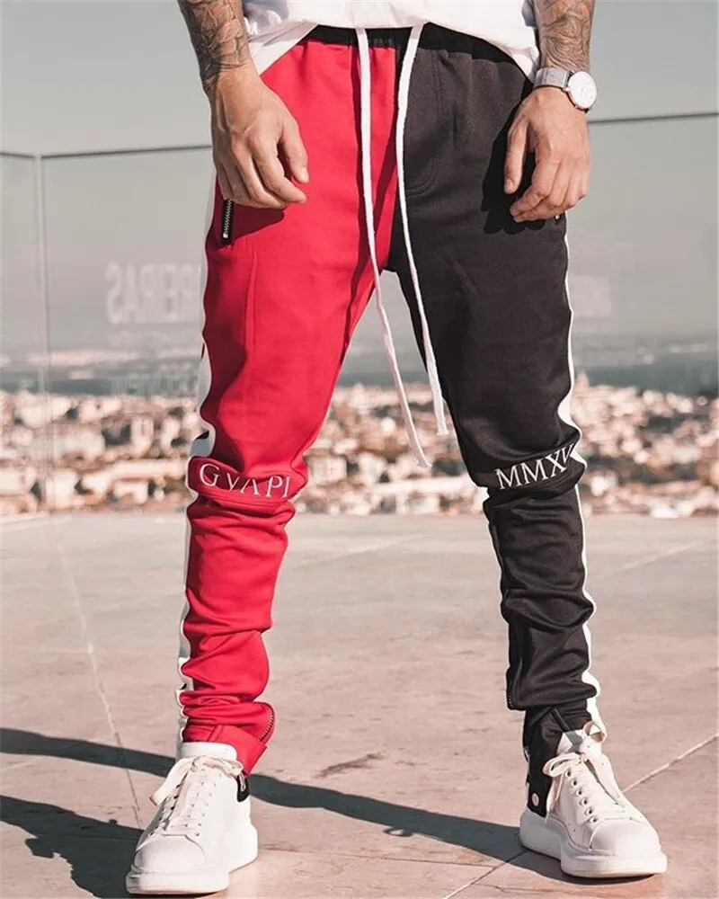 2 tone Patchwork joggers