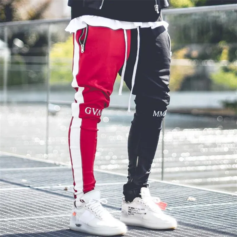 2 tone Patchwork joggers