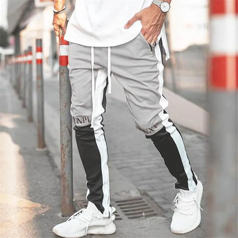 2 tone Patchwork joggers