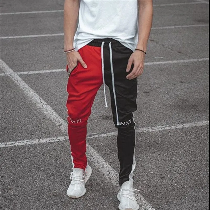 2 tone Patchwork joggers