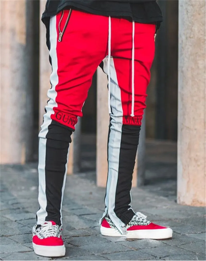 2 tone Patchwork joggers