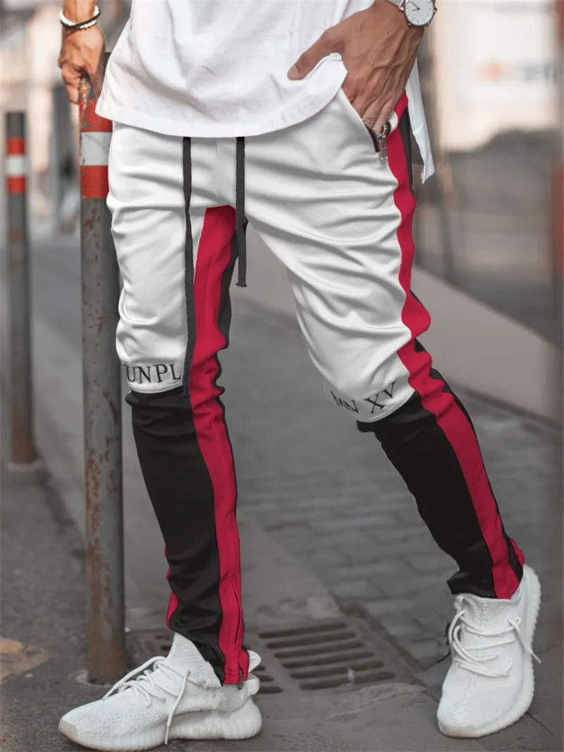 2 tone Patchwork joggers