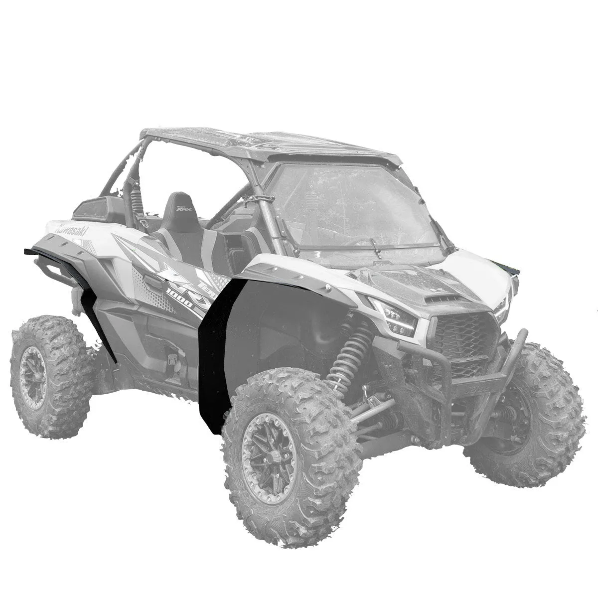 2020-2025 Kawasaki Teryx KRX 1000 2 Seat OEM Wide Fender Flare Fender Extensions (Mud-Lite Coverage)