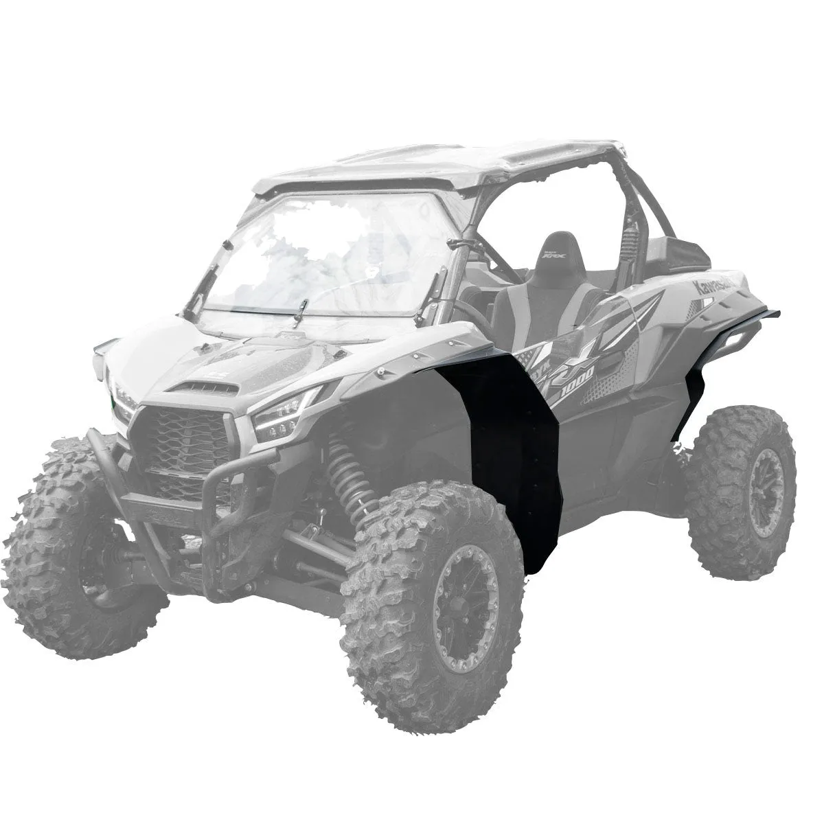 2020-2025 Kawasaki Teryx KRX 1000 2 Seat OEM Wide Fender Flare Fender Extensions (Mud-Lite Coverage)