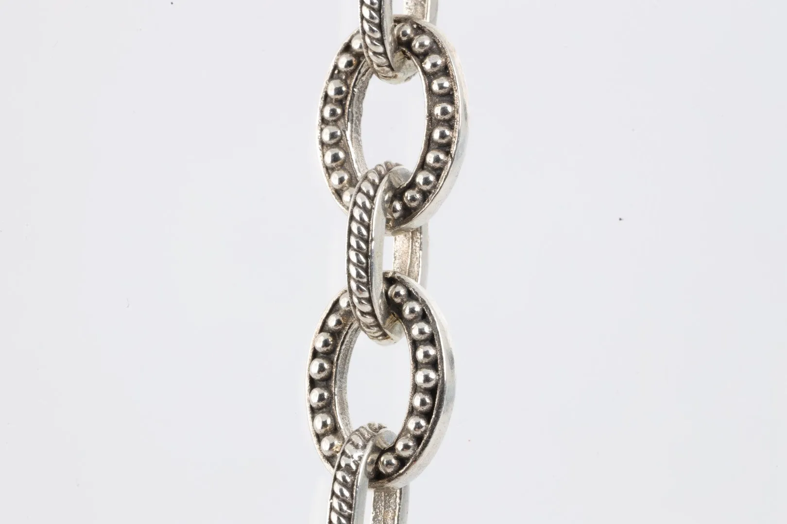 36" John Hardy 925 Silver Oval Link Chain Necklace (117.47g.)