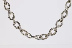 36" John Hardy 925 Silver Oval Link Chain Necklace (117.47g.)