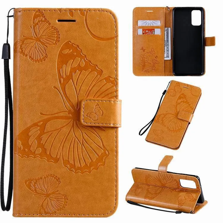 3D Embossed Butterfly Wallet Phone Case For Samsung