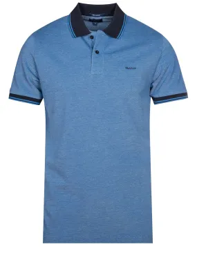 4 colour Oxford Pique Shortsleeve Day Blue