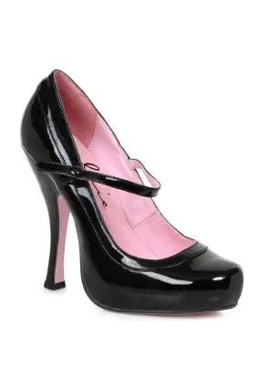 423-BABYDOLL Costume Pump | Black Patent