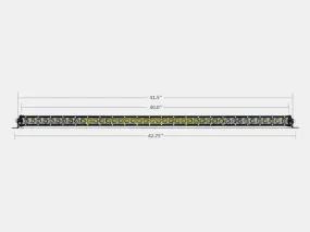 42" Slim Single Row LED Bar (Amber)