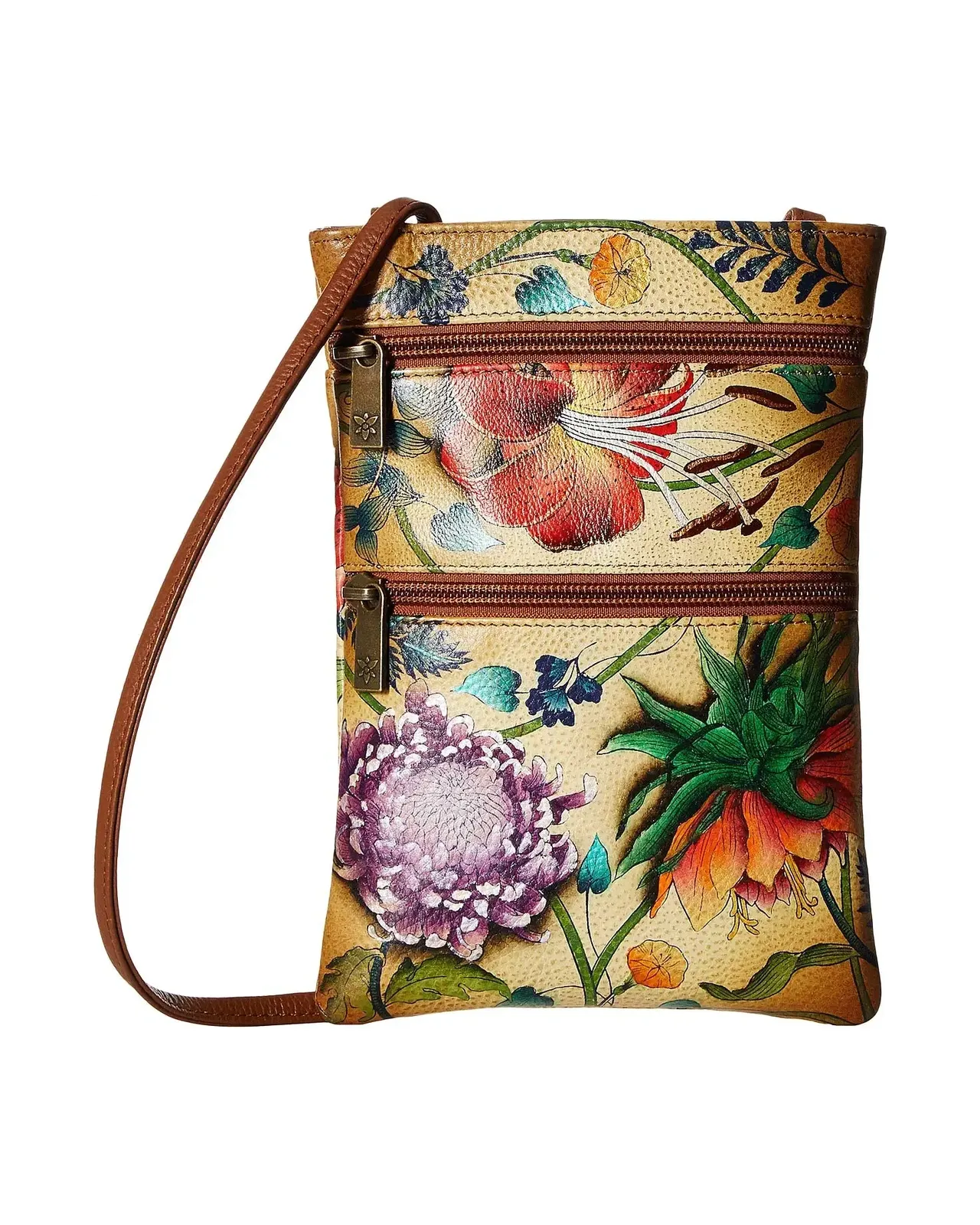 448 Anuschka Handpainted Leather Crossbody