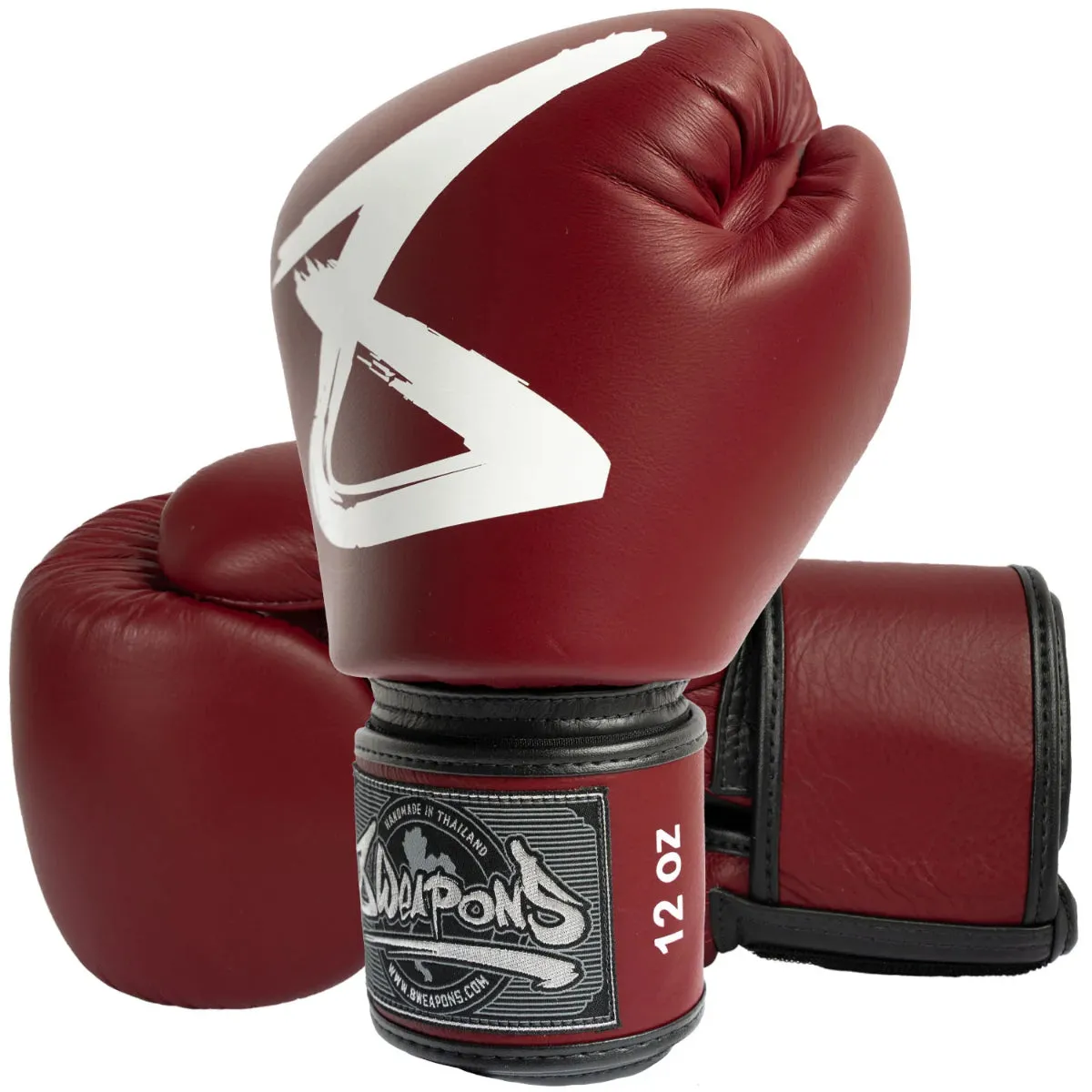 8 Weapons Big 8 Premium Boxing Gloves Burgundy