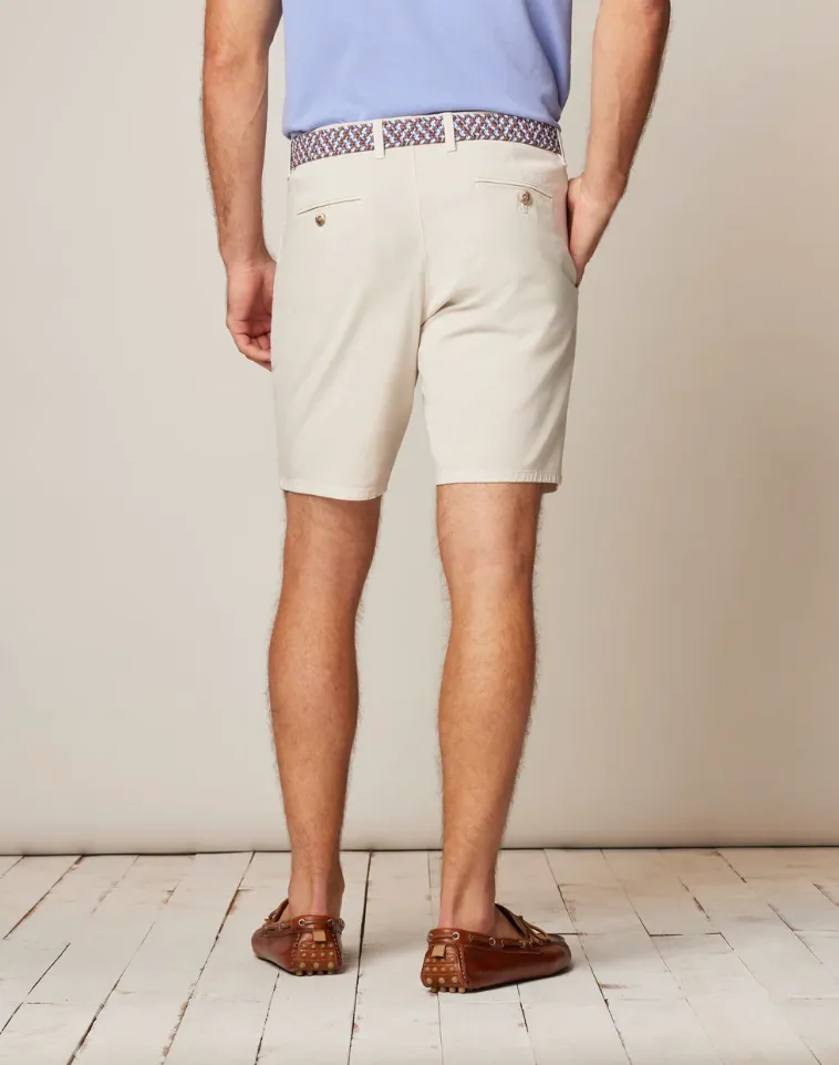 8" Nassau Cotton Blend Shorts Stone