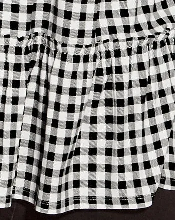 Abigail Gingham Tunic | Black / White