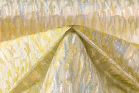 Abstract Metallic French Brocade - Gold