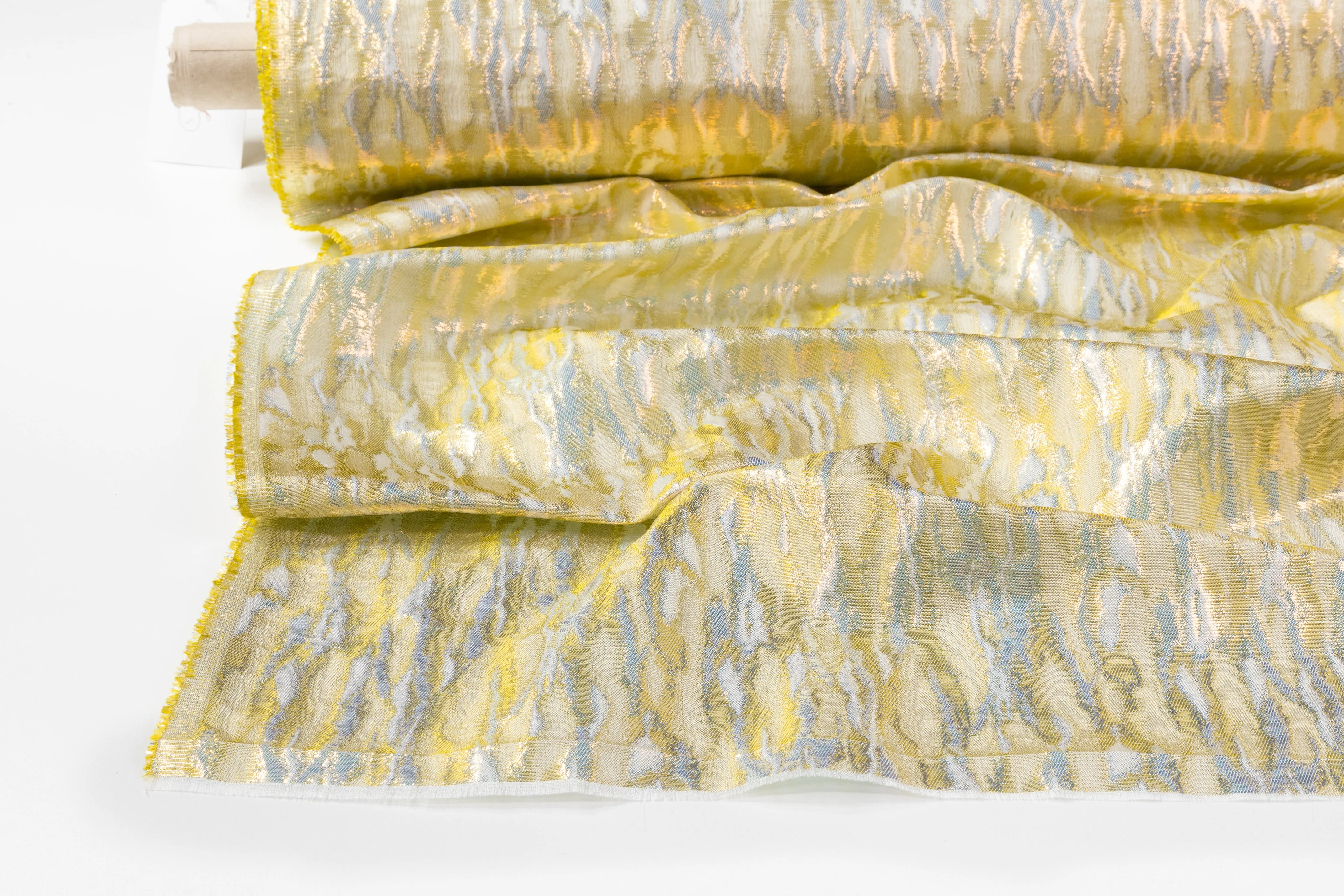 Abstract Metallic French Brocade - Gold