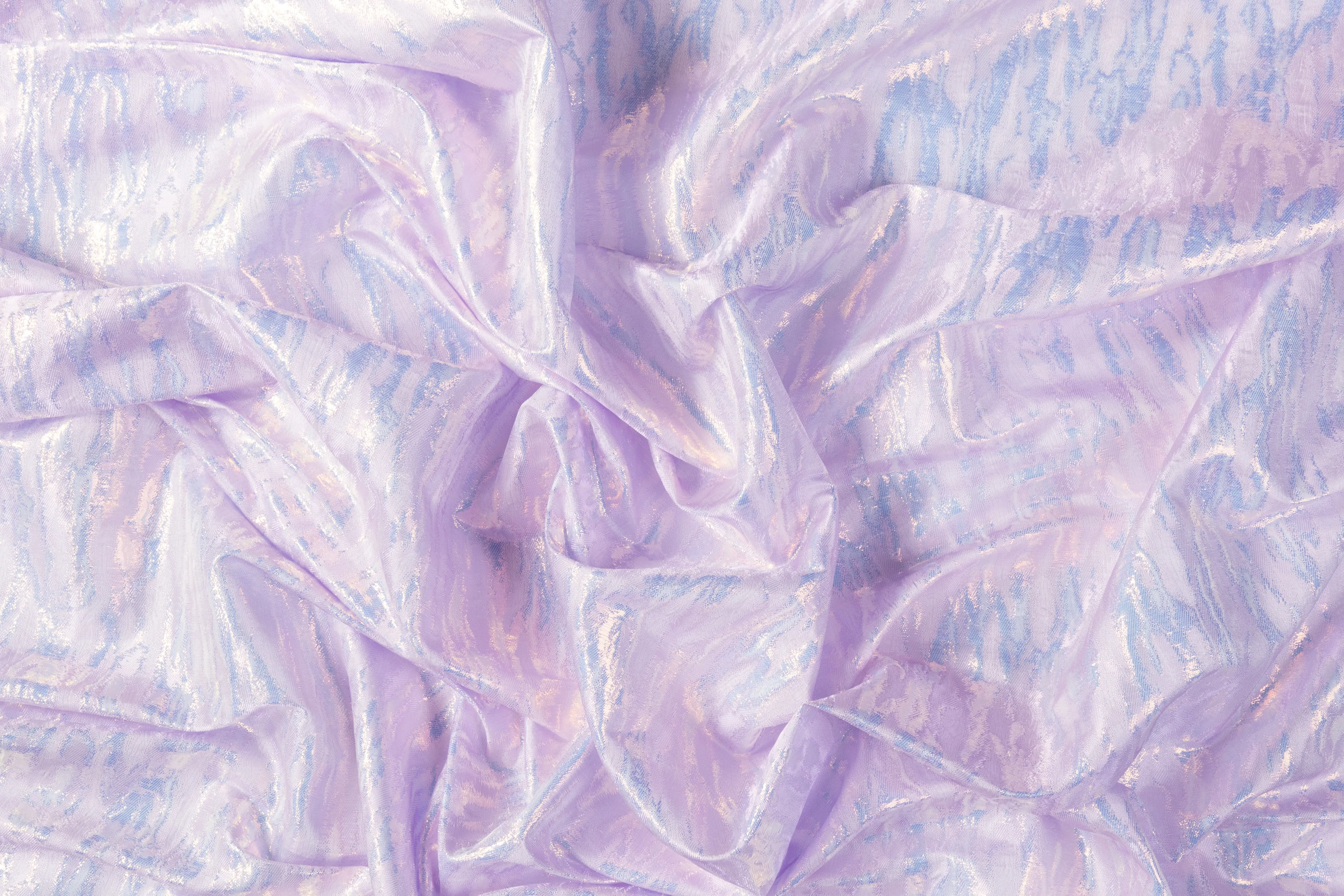 Abstract Metallic French Brocade - Lilac