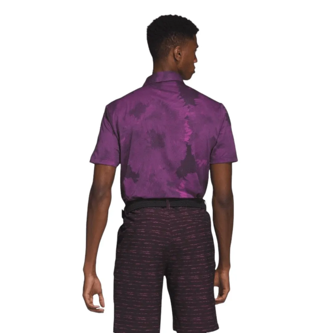 adidas Flower Mesh Print Golf Polo Shirt HS7618