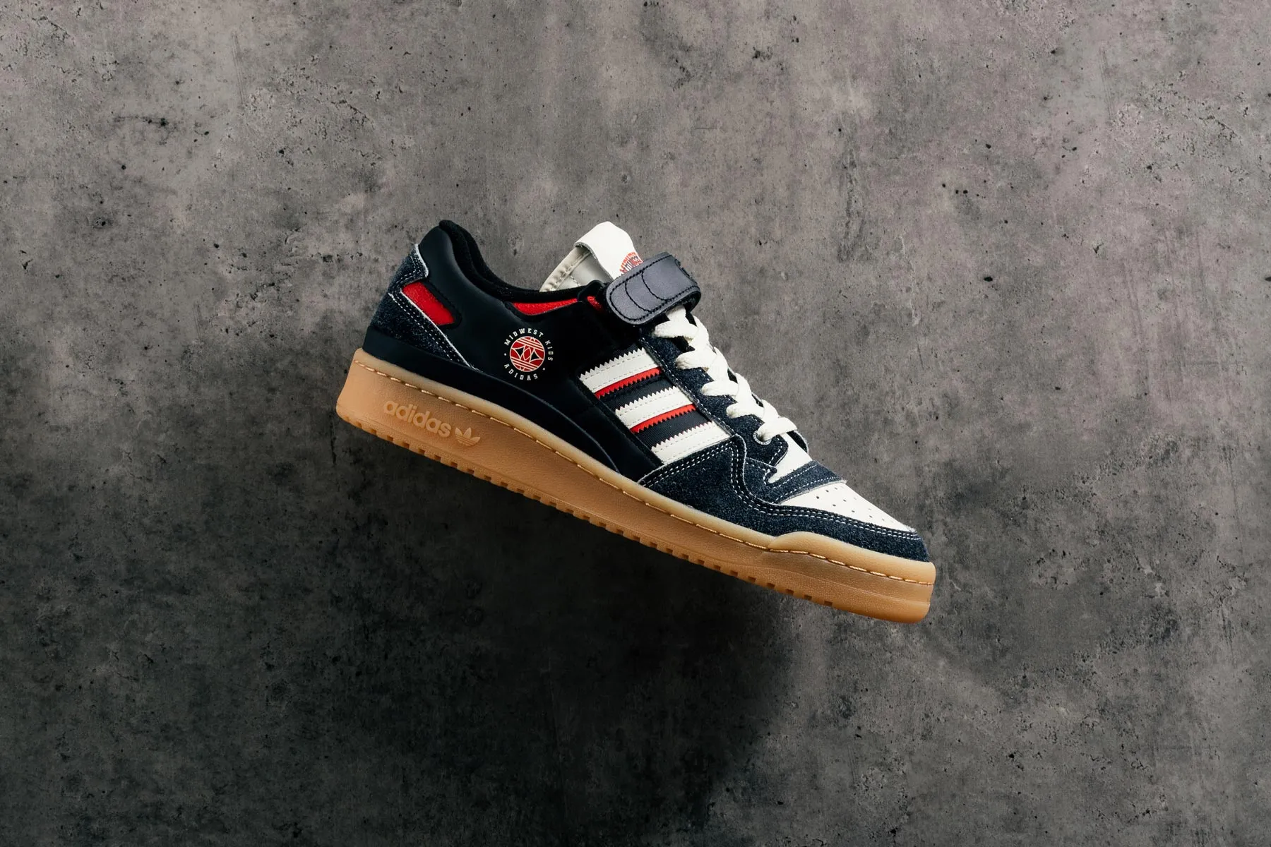 Adidas x Midwest Kid's Forum OG 84 Low - Core Black/Off-White