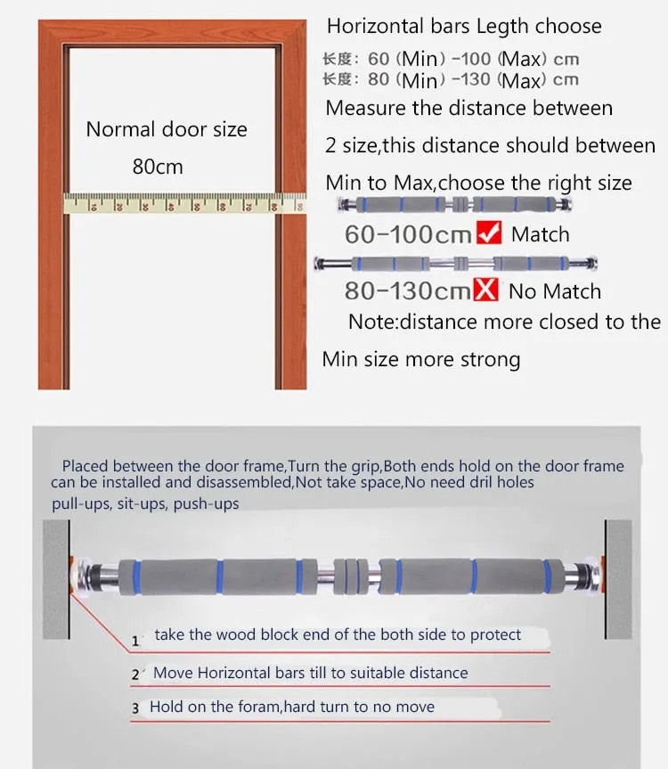 ADJUSTABLE DOORWAY PULL-UP BAR