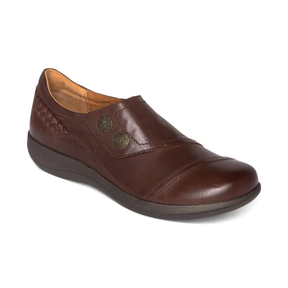 Aetrex Women's Karina Monk Strap Brown