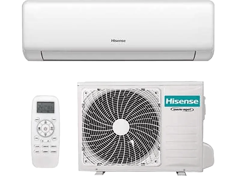 Aire acondicionado Split 1 x 1 - Hisense KC35YR03G, 3.010 fg/h, WiFi, Inverter, Bomba de calor, Blanco