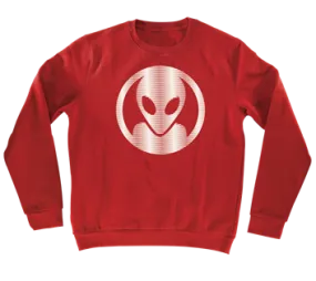 Alien Workshop Dot Moire Crew Men's Sweatshirt - Red