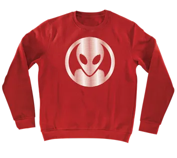 Alien Workshop Dot Moire Crew Men's Sweatshirt - Red