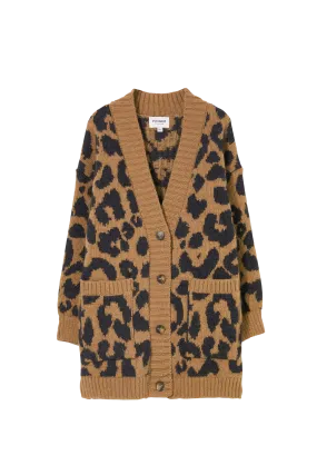 ALIENA Tobacco Leopard - Long Cardigan