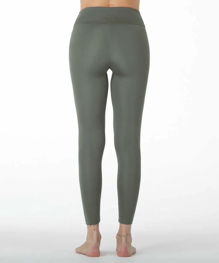 Almond Green High Waist Push-Up Leggings