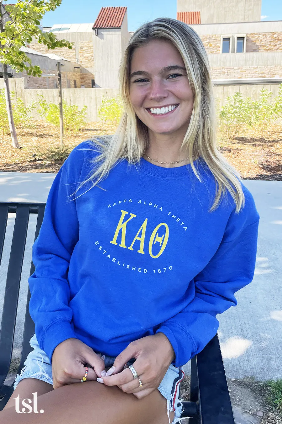 Alpha Epsilon Phi Emblem Crewneck Sweatshirt