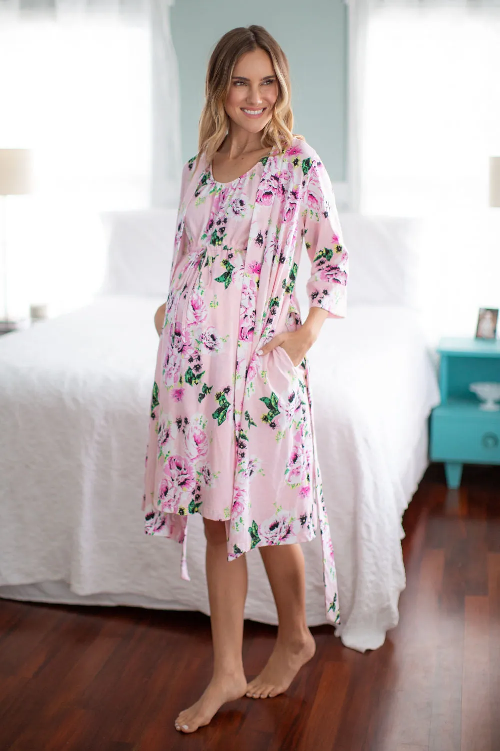 Amelia 3 in 1 Labor Gown & Robe Set