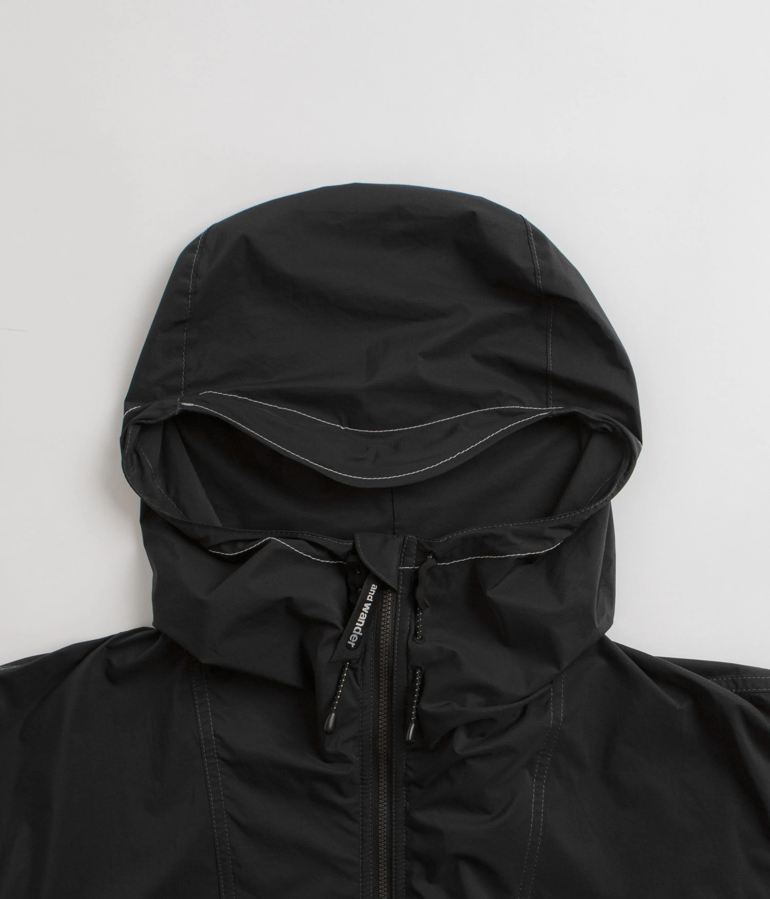 and wander Pertex Wind Jacket - Black