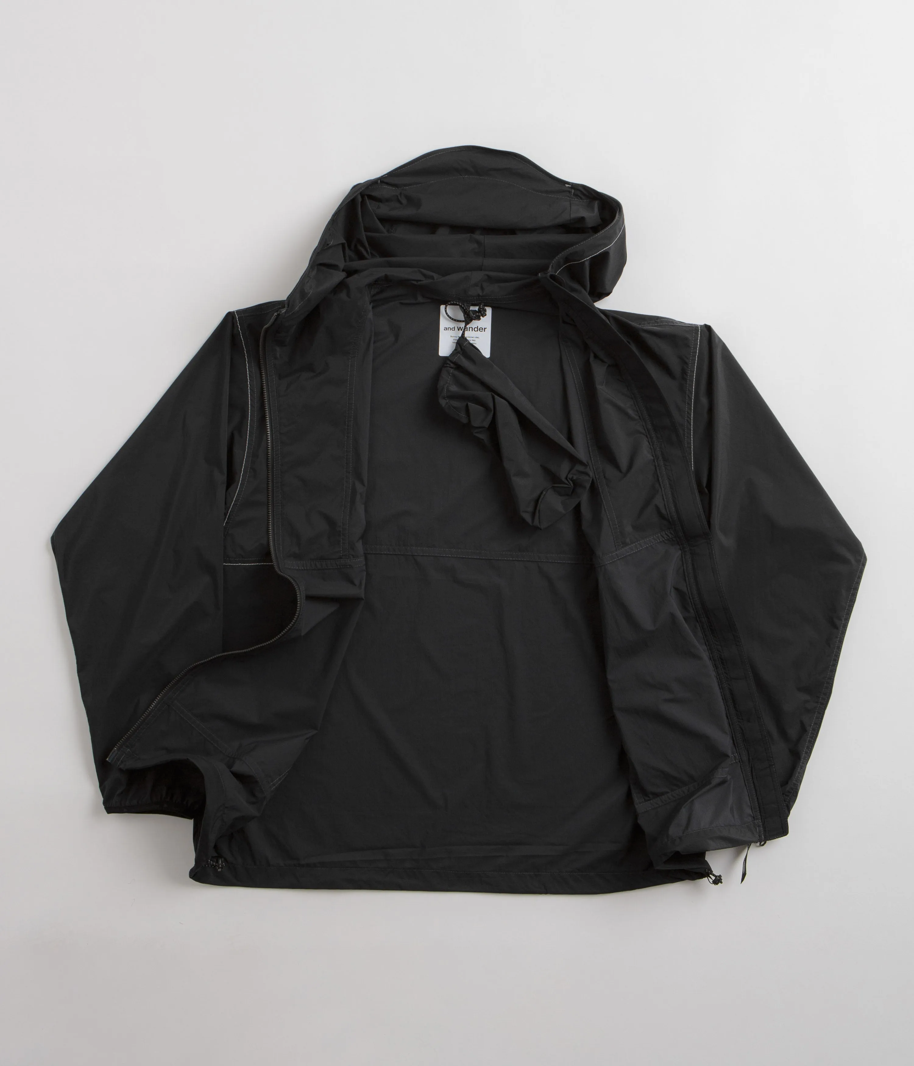 and wander Pertex Wind Jacket - Black