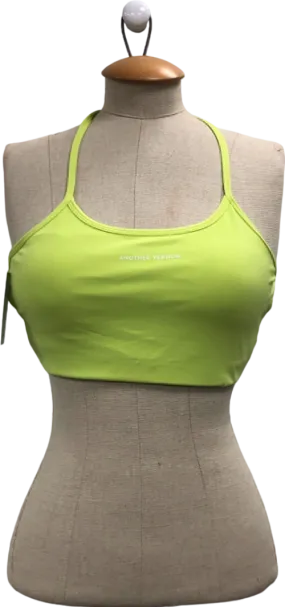 Another Version Green Strappy Sports Bra UK L