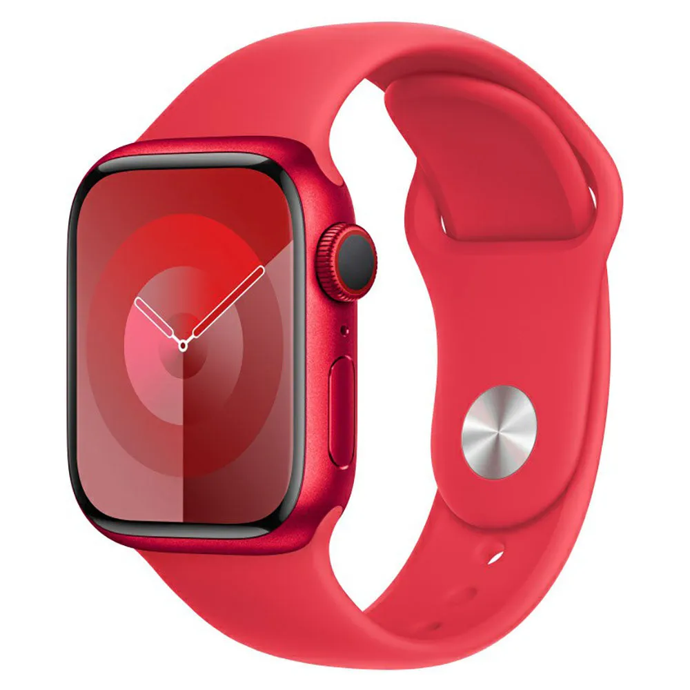 Apple 41mm S/M Fluoroelastomer Watch Strap with Sport Band - Red | MT313ZM/A