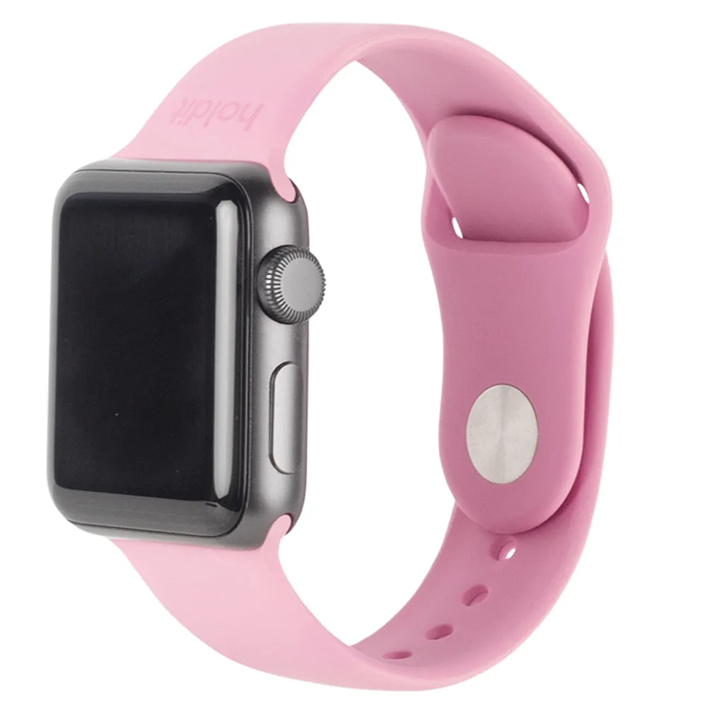 Apple Watch (38/40/SE/41MM) Holdit Silikone Rem - Pink