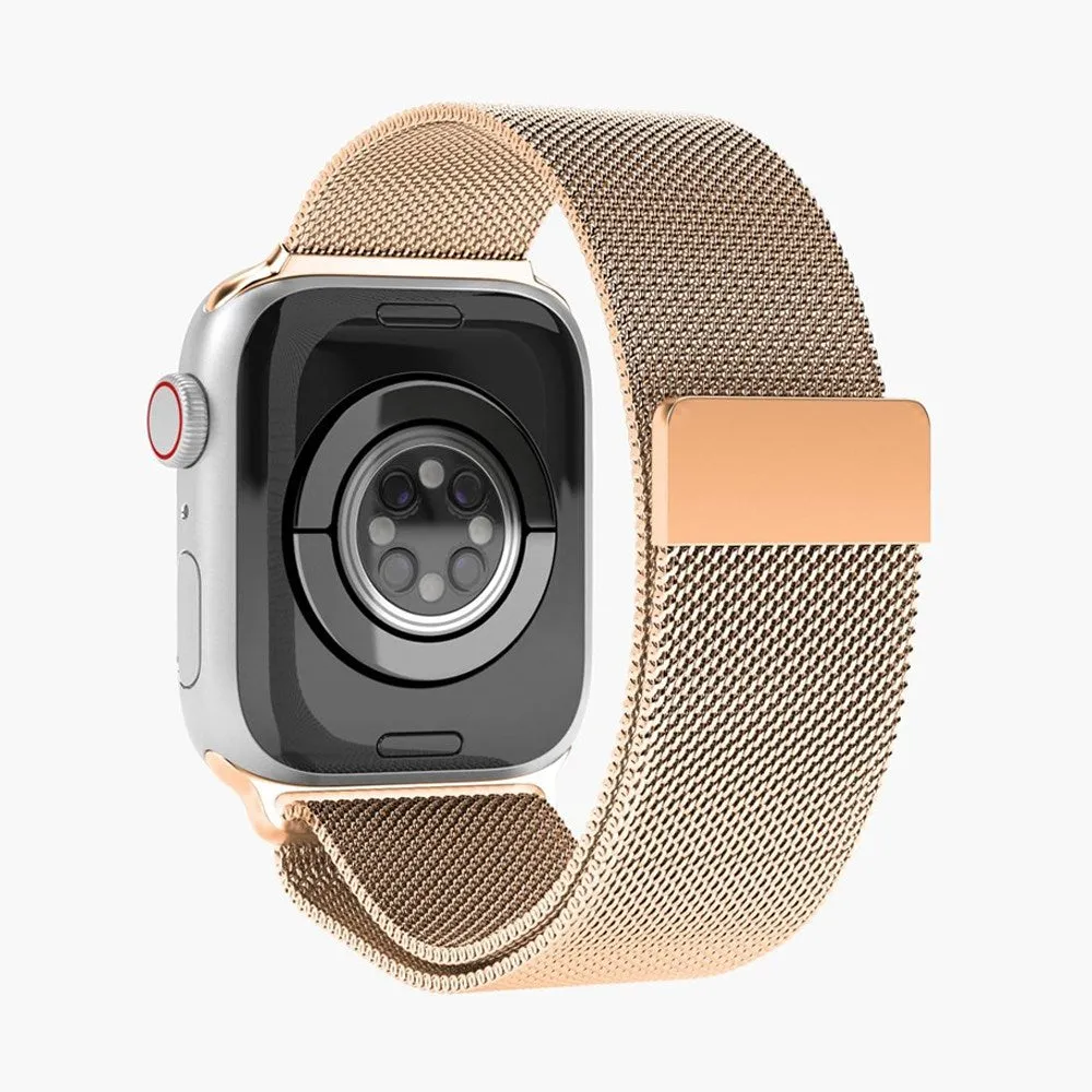 Apple Watch (38/40/SE/41MM) Vonmählen Milanese Loop Rustfrit Stål Rem - Rose Gold