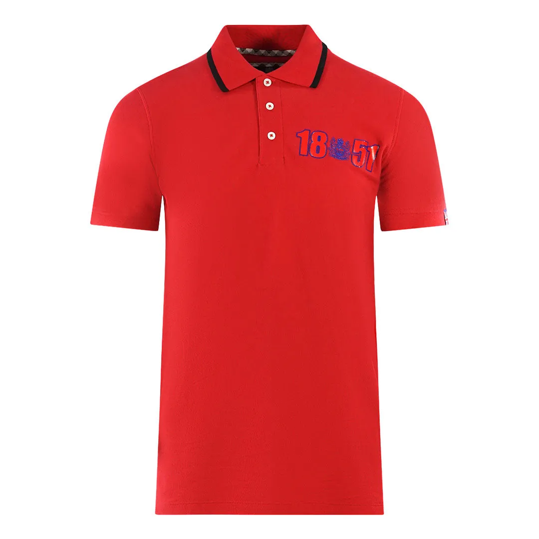 Aquascutum London 1851 Red Polo Shirt