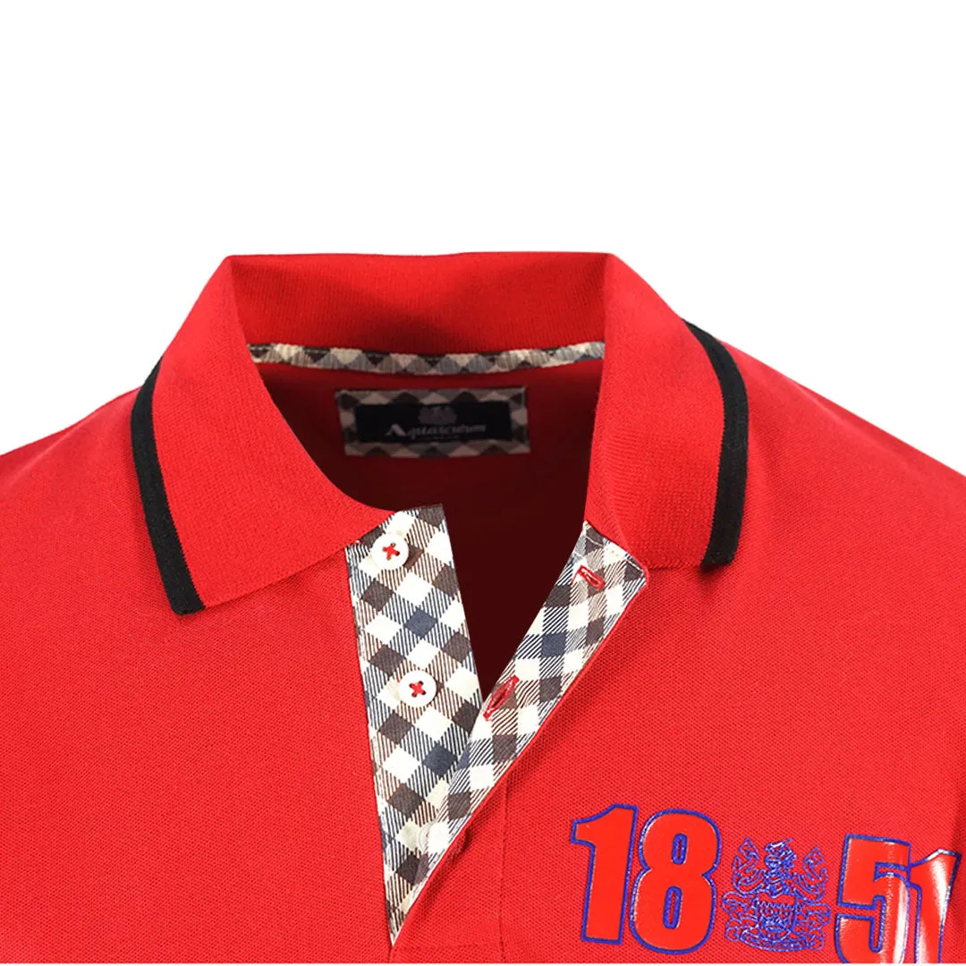 Aquascutum London 1851 Red Polo Shirt