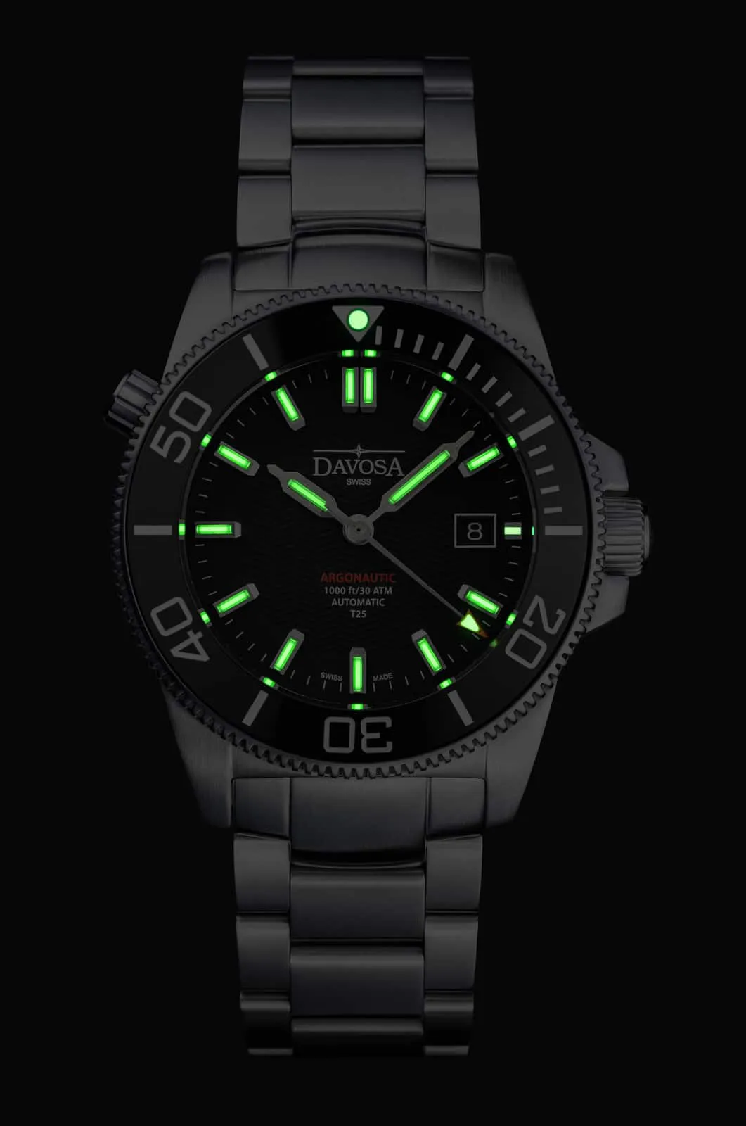 Argonautic Lumis T25 Automatic 300m Black Men's Diver Watch 16152902