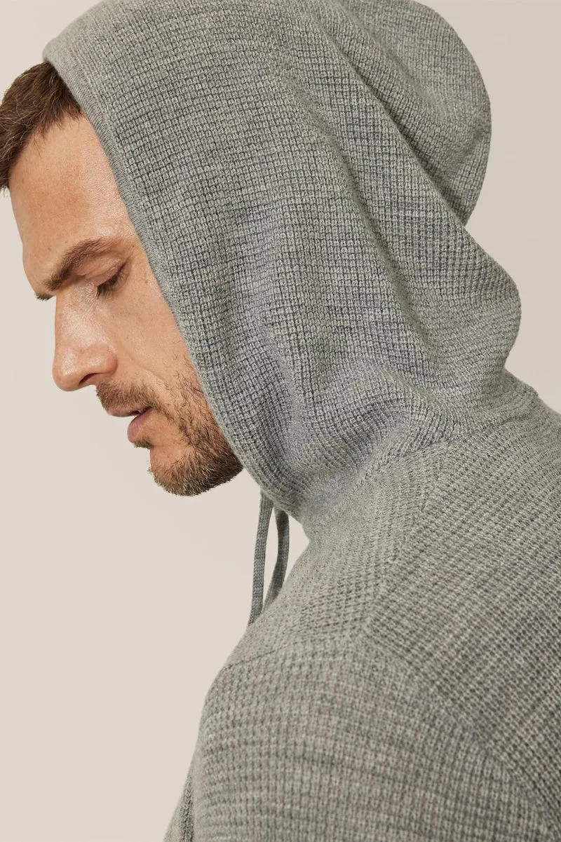 Aspire Waffle-Stitch Hoodie | Merino Wool