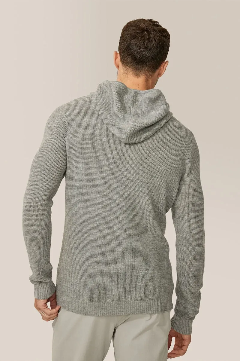 Aspire Waffle-Stitch Hoodie | Merino Wool