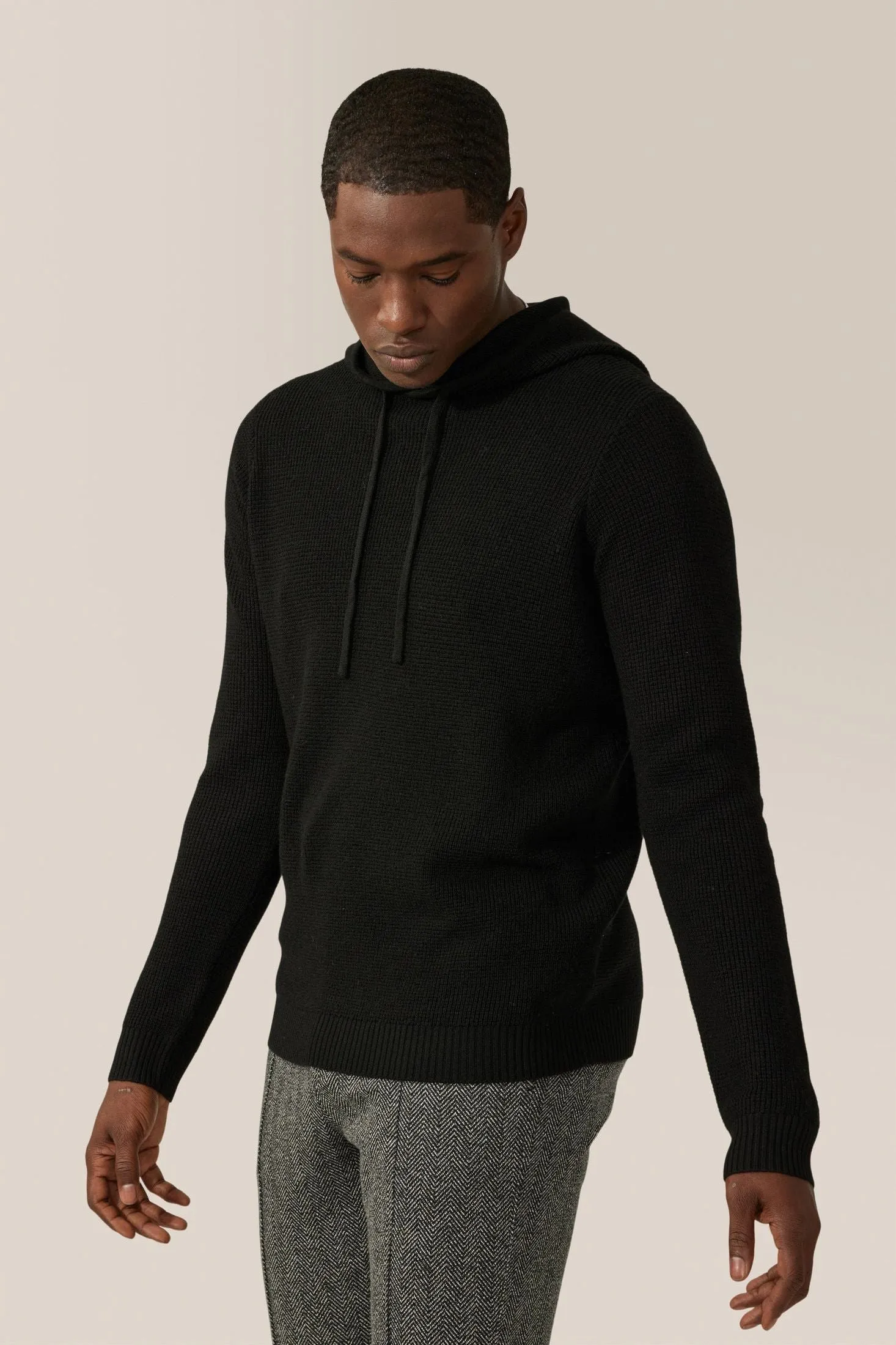 Aspire Waffle-Stitch Hoodie | Merino Wool